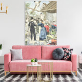 貧民のスラムからの追放 キャンバスプリント (インサイチュ (リビング))