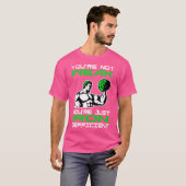 貧血で面白いウェイトリフティング Tシャツ (正面フル)