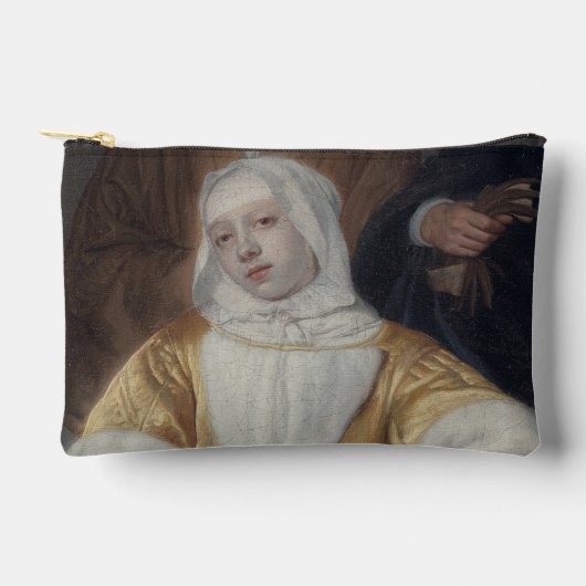 貧血な女性 アクセサリーポーチ (正面)