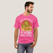 貨幣収集貨幣の貨幣回収 Tシャツ (正面フル)