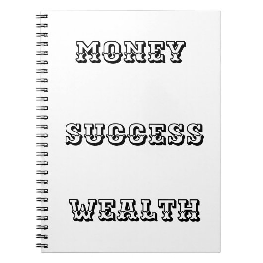 貨幣成功財 ノートブック (正面)