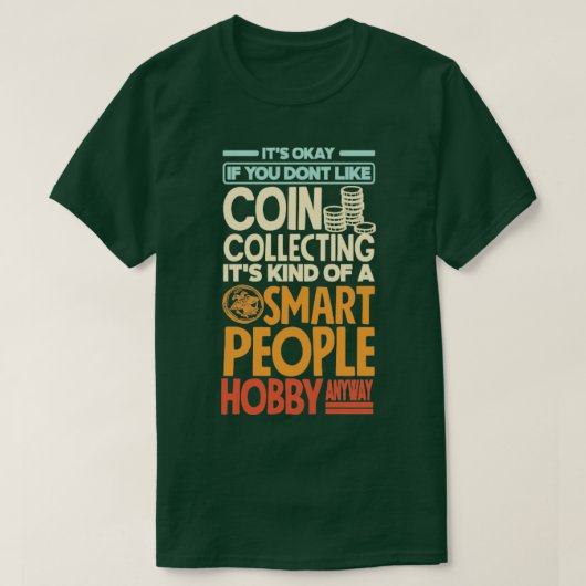 貨幣採集貨幣貨幣分科会おもしろい社 Tシャツ (デザイン正面)
