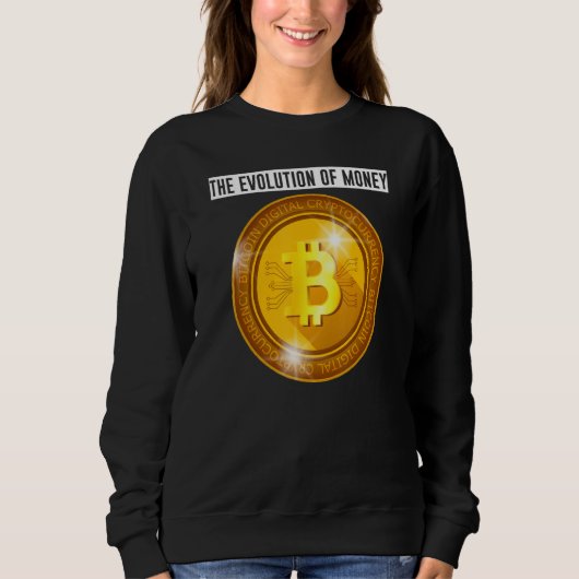 貨幣暗号通貨の進化 スウェットシャツ (正面)