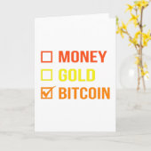 貨幣、金ゴールド、ビットコイン カード (黄色い花)