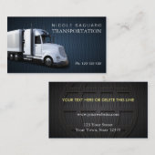 貨物トラックの交通機関 名刺 (正面/裏面)