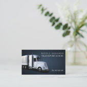 貨物トラックの交通機関 名刺 (スタンド正面)