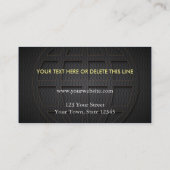 貨物トラックの交通機関 名刺 (裏面)