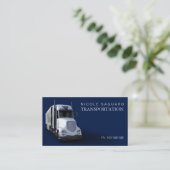 貨物トラックの交通機関 名刺 (スタンド正面)
