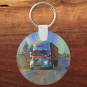 貨物トラックの大きい装備のトラック運転手のギフト キーホルダー (正面)