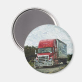 貨物トラックの大きい装備のトラック運転手のギフト マグネット (正面/裏面)