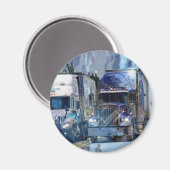 貨物トラックの大きい装備のトラック運転手のギフト マグネット (正面/裏面)