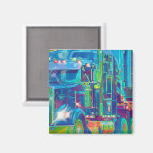 貨物トラックの大きい装備のトラック運転手のギフト マグネット (正面/裏面)