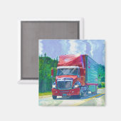 貨物トラックの大きい装備のトラック運転手のギフト マグネット (正面/裏面)