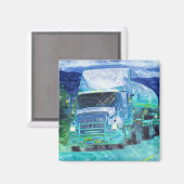 貨物トラックの大きい装備のトラック運転手のギフト マグネット (正面/裏面)