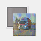貨物トラックの大きい装備のトラック運転手のギフト マグネット (正面/裏面)