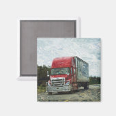 貨物トラックの大きい装備のトラック運転手のギフト マグネット (正面/裏面)