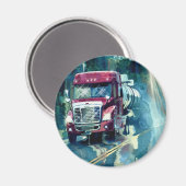 貨物トラックの大きい装備のトラック運転手のギフト マグネット (正面/裏面)