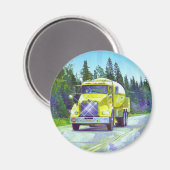 貨物トラックの大きい装備のトラック運転手のギフト マグネット (正面/裏面)