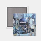 貨物トラックの大きい装備のトラック運転手のギフト マグネット (正面/裏面)