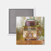 貨物トラックの大きい装備のトラック運転手のギフト マグネット (正面/裏面)