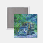 貨物トラックの大きい装備のトラック運転手のギフト マグネット (正面/裏面)