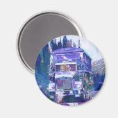 貨物トラックの大きい装備のトラック運転手のギフト マグネット (正面/裏面)