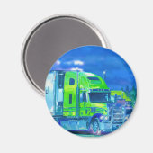 貨物トラックの大きい装備のトラック運転手のギフト マグネット (正面/裏面)