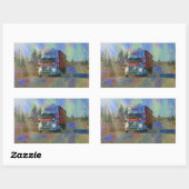 貨物トラックの大きい装備のトラック運転手のギフト 長方形シール (シート)