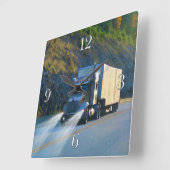 貨物トラック – ドライバーの壁時計 スクエア壁時計 (傾斜)