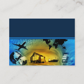 貨物兵站学のテンプレートの名刺のデュオ 名刺