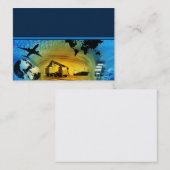 貨物兵站学のテンプレートの名刺のデュオ 名刺 (正面/裏面)