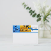 貨物兵站学のテンプレートの名刺のデュオ 名刺 (スタンド正面)