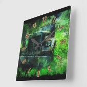 貨物自動車の壁掛け時計の記憶 スクエア壁時計 (傾斜)