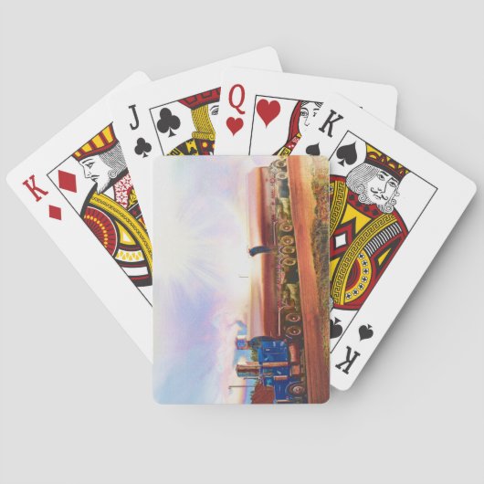 貨物自動車の大きい装備のトラック運転手のトランプ トランプ (裏面)