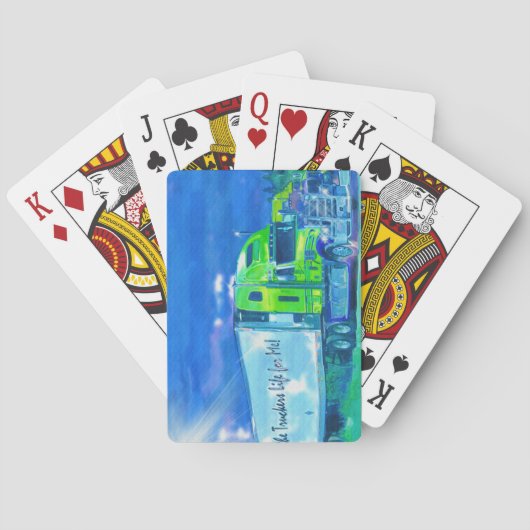 貨物自動車の大きい装備のトラック運転手のトランプ トランプ (裏面)