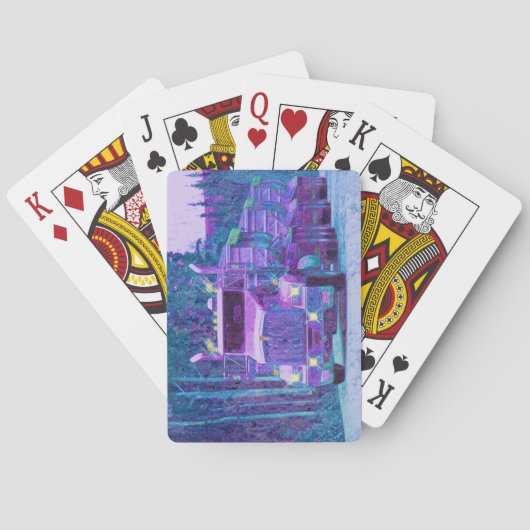 貨物自動車の大きい装備のトラック運転手のトランプ トランプ (裏面)