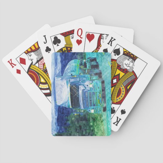 貨物自動車の大きい装備のトラック運転手のトランプ トランプ (裏面)