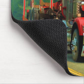 貨物自動車恋人のための大きいトラックおよびハイウェーの芸術 マウスパッド (コーナー)