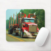 貨物自動車恋人のための大きいトラックおよびハイウェーの芸術 マウスパッド (マウス)