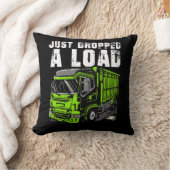 貨物自動車運おもしろい転車 クッション (ブランケット)