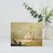 貨物船のドッキング ポストカード (スタンド正面)