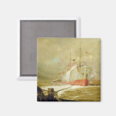 貨物船のドッキング マグネット (正面/裏面)