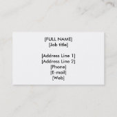 貨物船の名刺 名刺 (裏面)