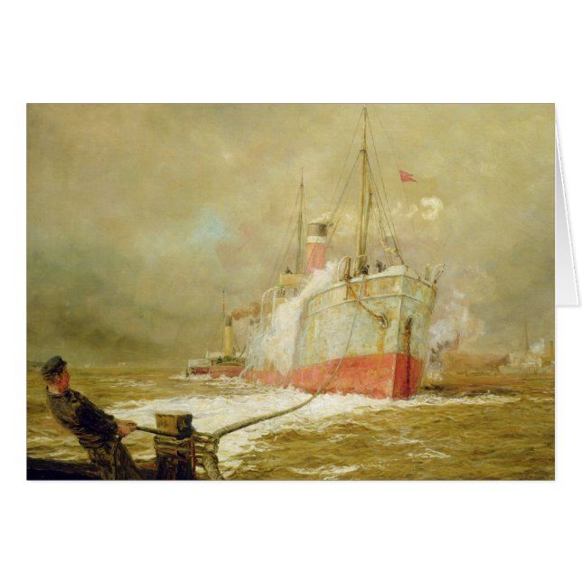 貨物船をつなぐこと (正面横)