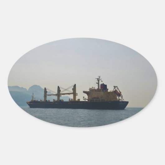 貨物船アンデルマット 楕円形シール (正面)