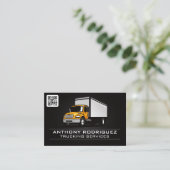 貨物輸送車 | トラック輸送サービス | QRコード 名刺 (スタンド正面)