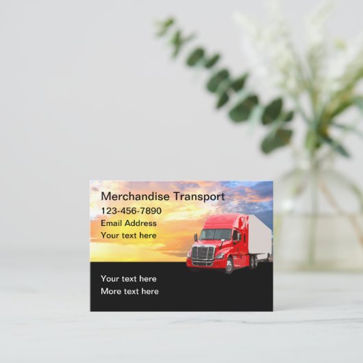 貨物運送用宅配便の名刺 名刺 (スタンド正面)