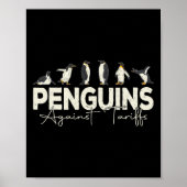 貨物関税に対するペおもしろいンギンのレトロ抵抗 ポスター (正面)