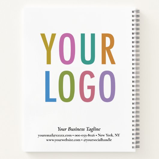 販促ノートカンパニーロゴ 最低注文数量なし ノートブック (裏面)