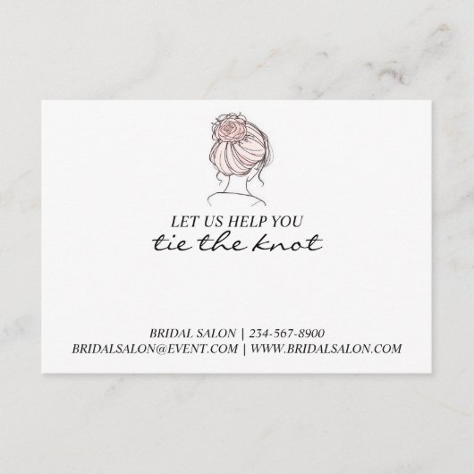 販促ブライダル事業ヘアタイ保有者 エンクロージャーカード (正面)